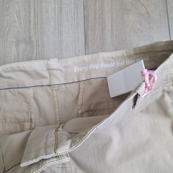 Vineyard Vines 5" Herringbone Every Day Shorts Sand Shorts Women Sz 14 - Picture 5 of 12